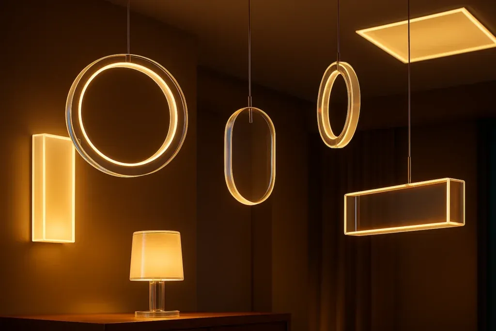 Using Acrylic in Custom Lighting Fixtures and LED Features