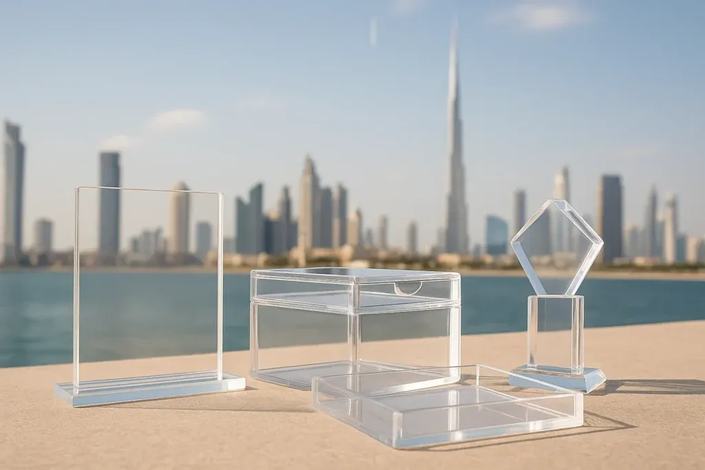 Acrylic vs Glass vs Polycarbonate in the UAE: What’s Best for Display Units?