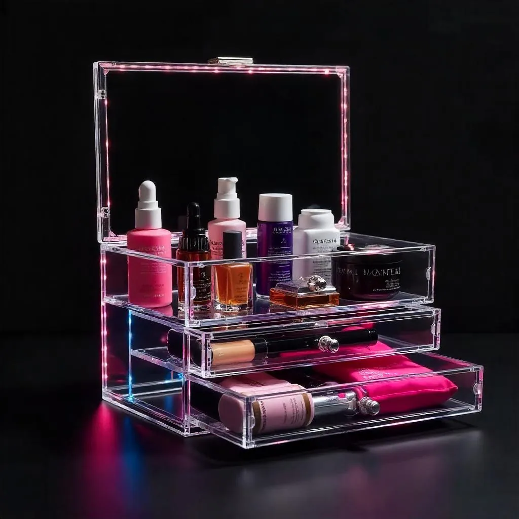 Custom Acrylic Cosmetic Boxes in Dubai