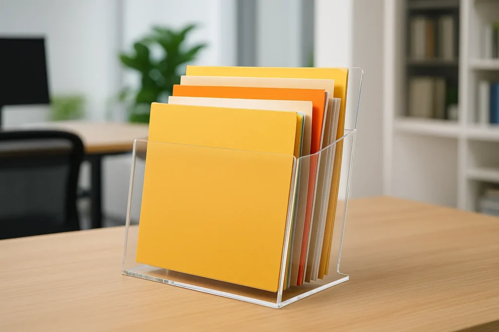 Acrylic File Holders in Dubai: The Ultimate Guide to Modern Office Organization & Custom Branding