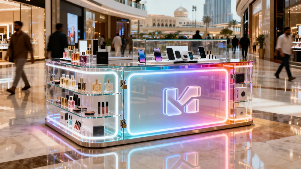 Acrylic Kiosks in Dubai - Retail Pop-Ups, Brand Activations & Mall Displays
