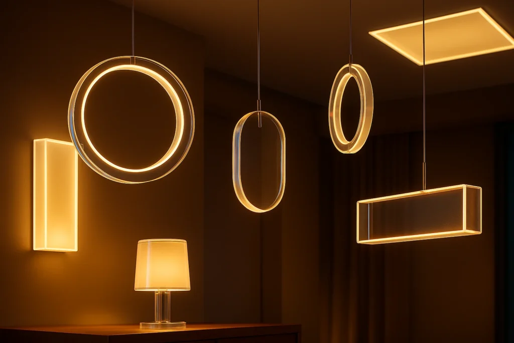 Acrylic Lighting Fixtures in Dubai - Modern Acrylic LED Design